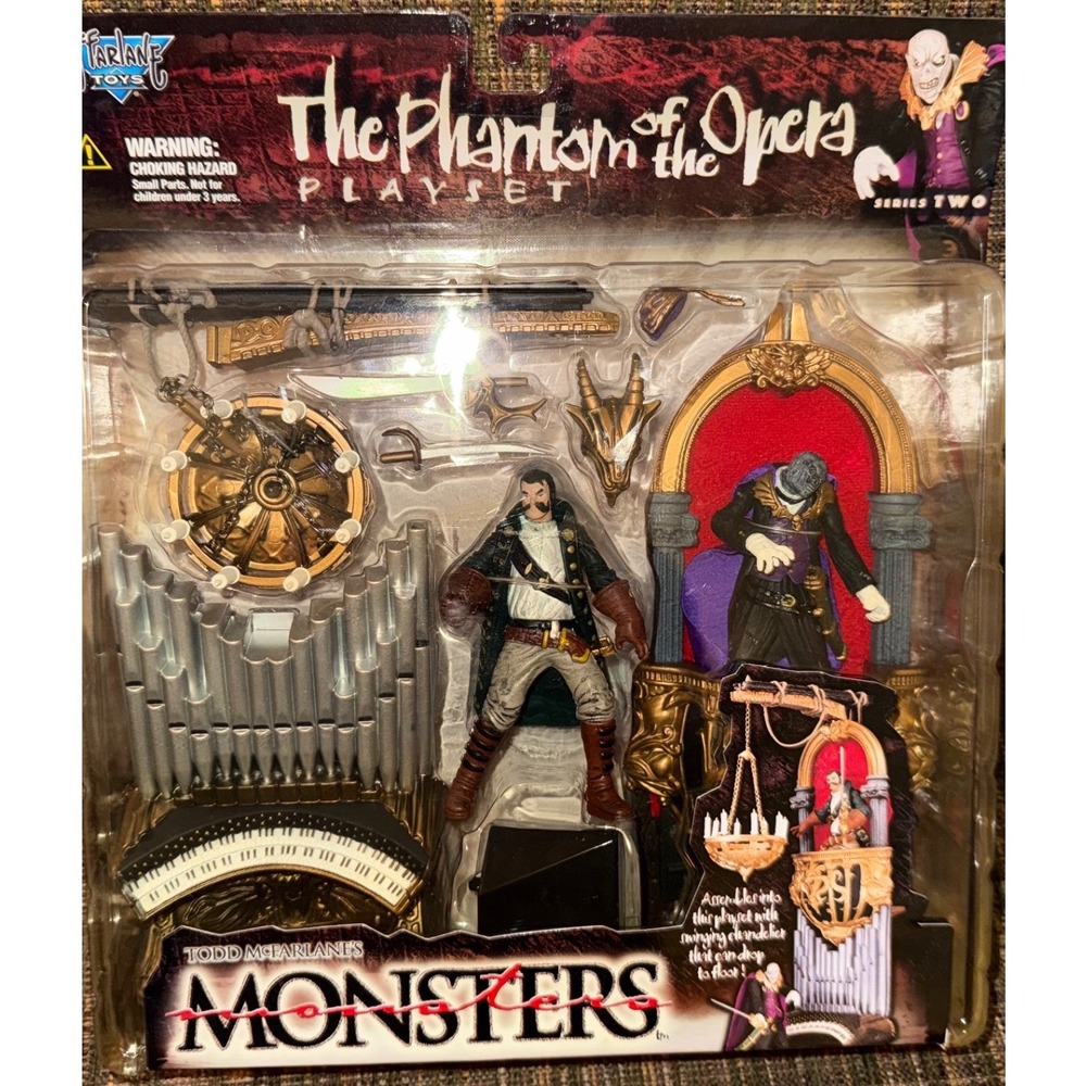 McFarlane Toys Monsters Series 2 The Phantom of the Opera Playset New NIB 1998